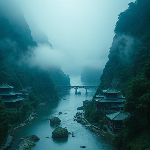 私人定制影院外景拍摄 - 青山绿水意境